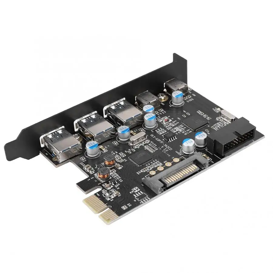 Многофункциональный PCB 5 портовый USB 3 0 Type C к PCI E карта расширения адаптер 2019|Платы