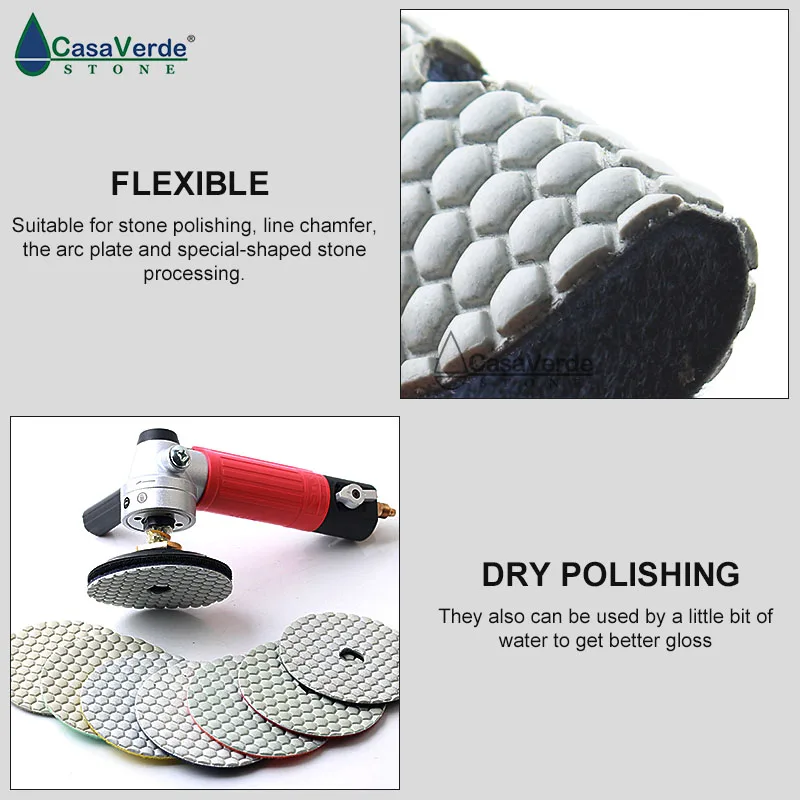 Бесплатная доставка 4 дюйма Алмазные полировальные колодки толщина 100 мм 2 0