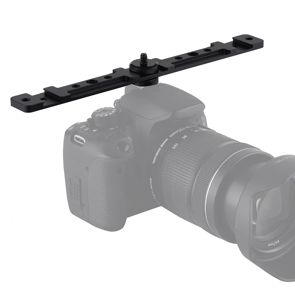 Удлинительный Кронштейн для вспышки из алюминиевого сплава камеры Canon Nikon Sony DSLR