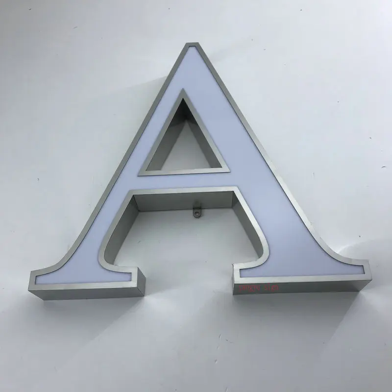 Enseigne Publicitaire Personnalisee En Acrylique 3d Visage Led Alphabet Lettre Boutique 0 Off