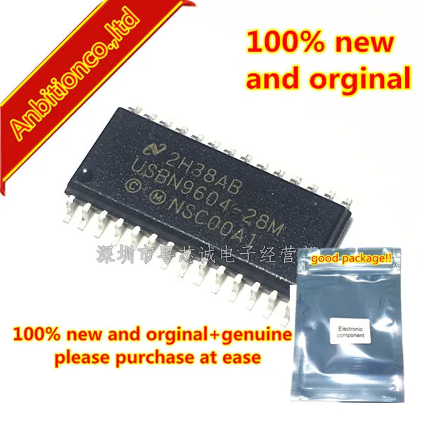 10 шт. 100% новый и оригинальный USBN9604 USBN9604-28M SOP28 Универсальный последовательный