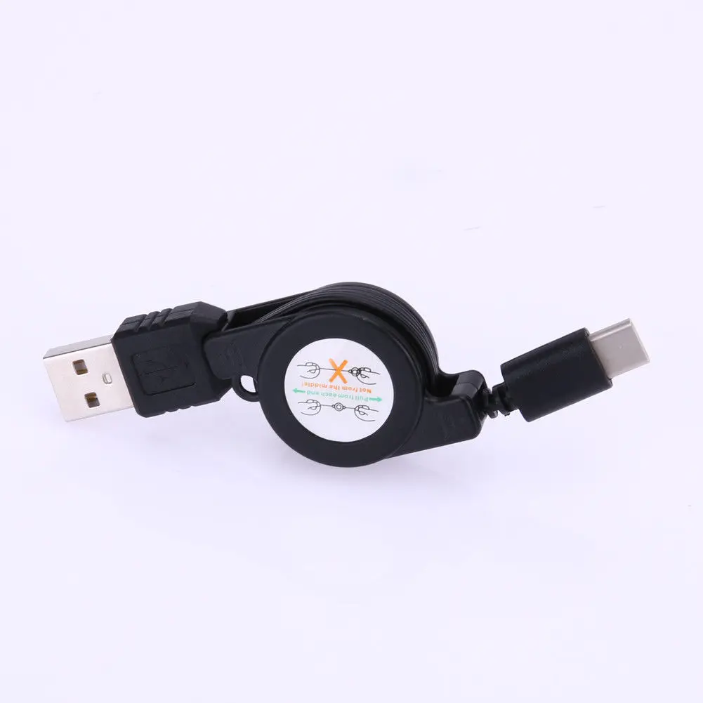 Usb type C USB 3 1 выдвижной кабель зарядное устройство черный|Кабели питания| |