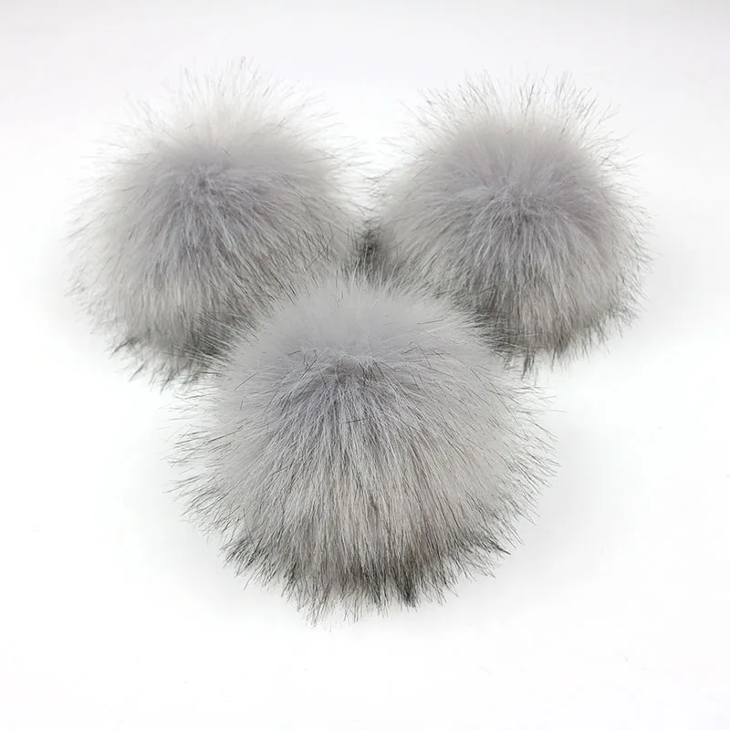 2PCS Fake Fur Ball for Clothes Beanie Hats Caps DIY Craft Decoration Accessories | Дом и сад