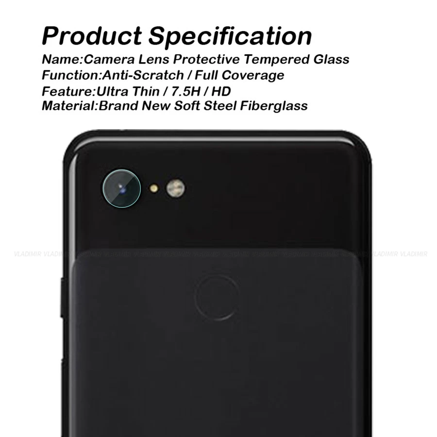 Vladimir Back Camera Lens Tempered Glass Screen Protector Film For Google Pixel 2 XL 3 3XL | Мобильные телефоны и