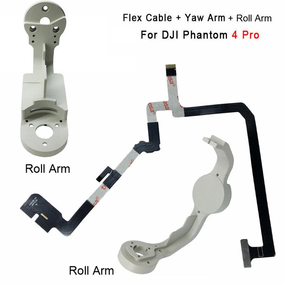 Профессиональная Замена для DJI Phantom 4 Pro Gimbal Camera Yaw Arm + Roll Flex Cable Upper Bracket Holder Repair