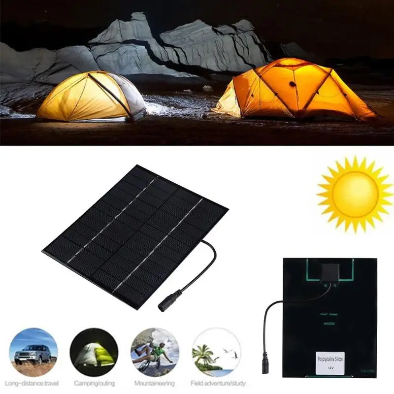 5 2 W 12 V эпоксидная поликремниевая солнечная панель панели солнечных батарей