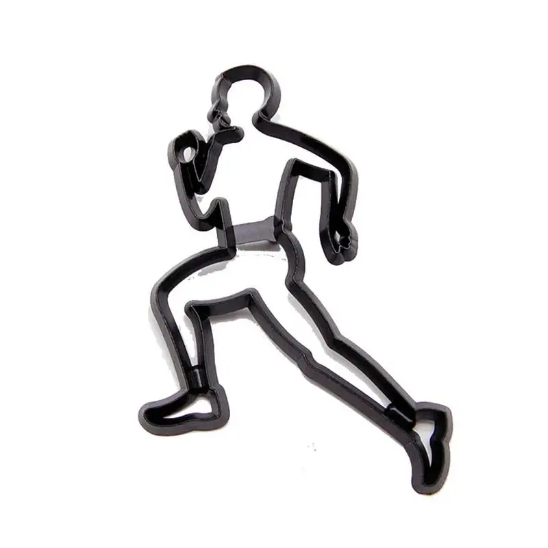 6 шт. спортивные серии бег печать плесень помады торт Печенье Шоколадный крем