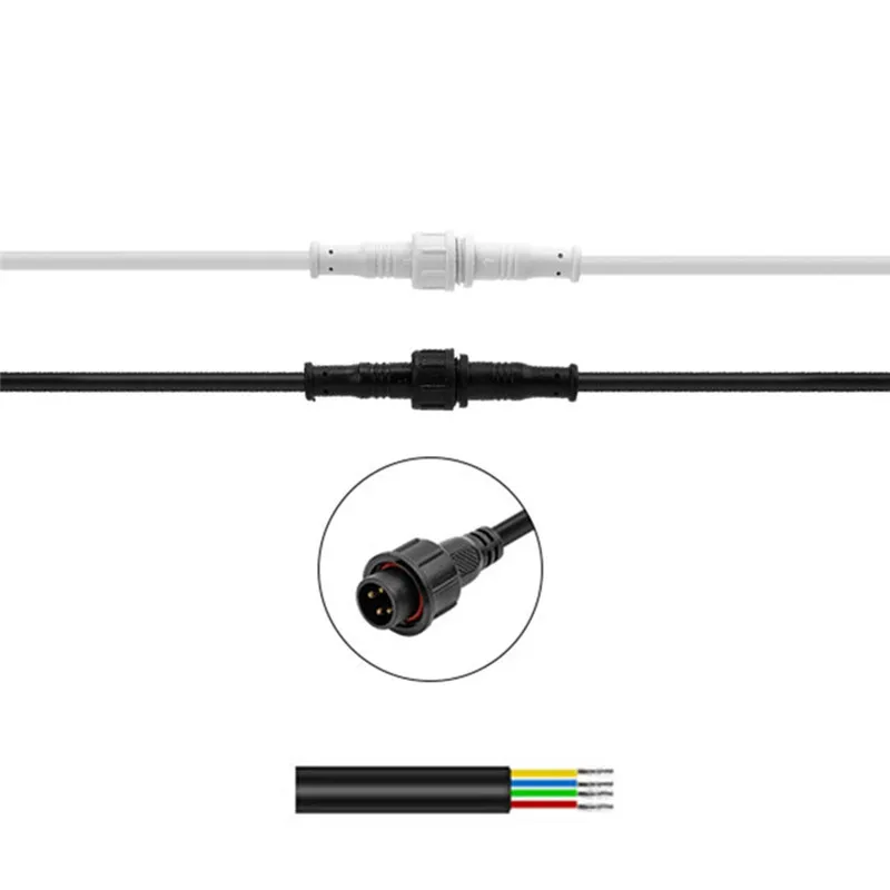 CLAITE 4 Pin 2A 24AWG маленький размер водонепроницаемый женский и мужской разъем кабель