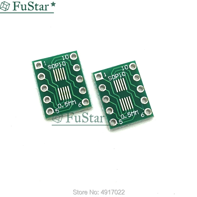 20 шт. SOT23 SOP10 MSOP10 Umax SOP23 к DIP10 Pinboard SMD для DIP адаптерной пластины 0 5 мм/0 95 мм до 2 54 Pin PCB плата