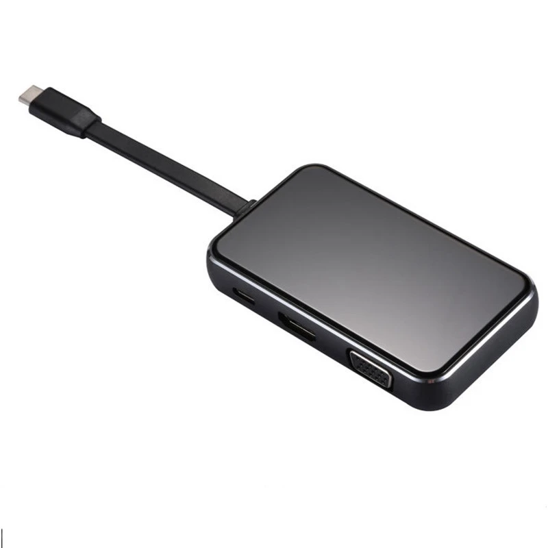 Type-C Turn Hdmi Rj45 Vga Six-In-One Multi-Function Converter Notebook Usb-C Docking Station | Компьютеры и офис