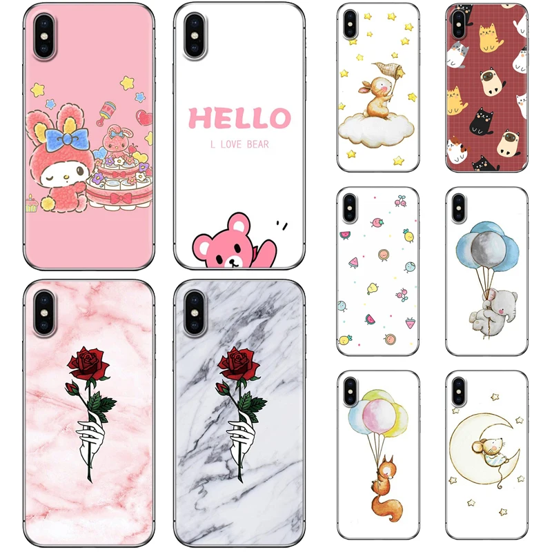 Мягкий чехол для телефона Iphone 6 6P 7 8 7P 8P X XR XS Max мультяшная серия ТПУ силикон крутой