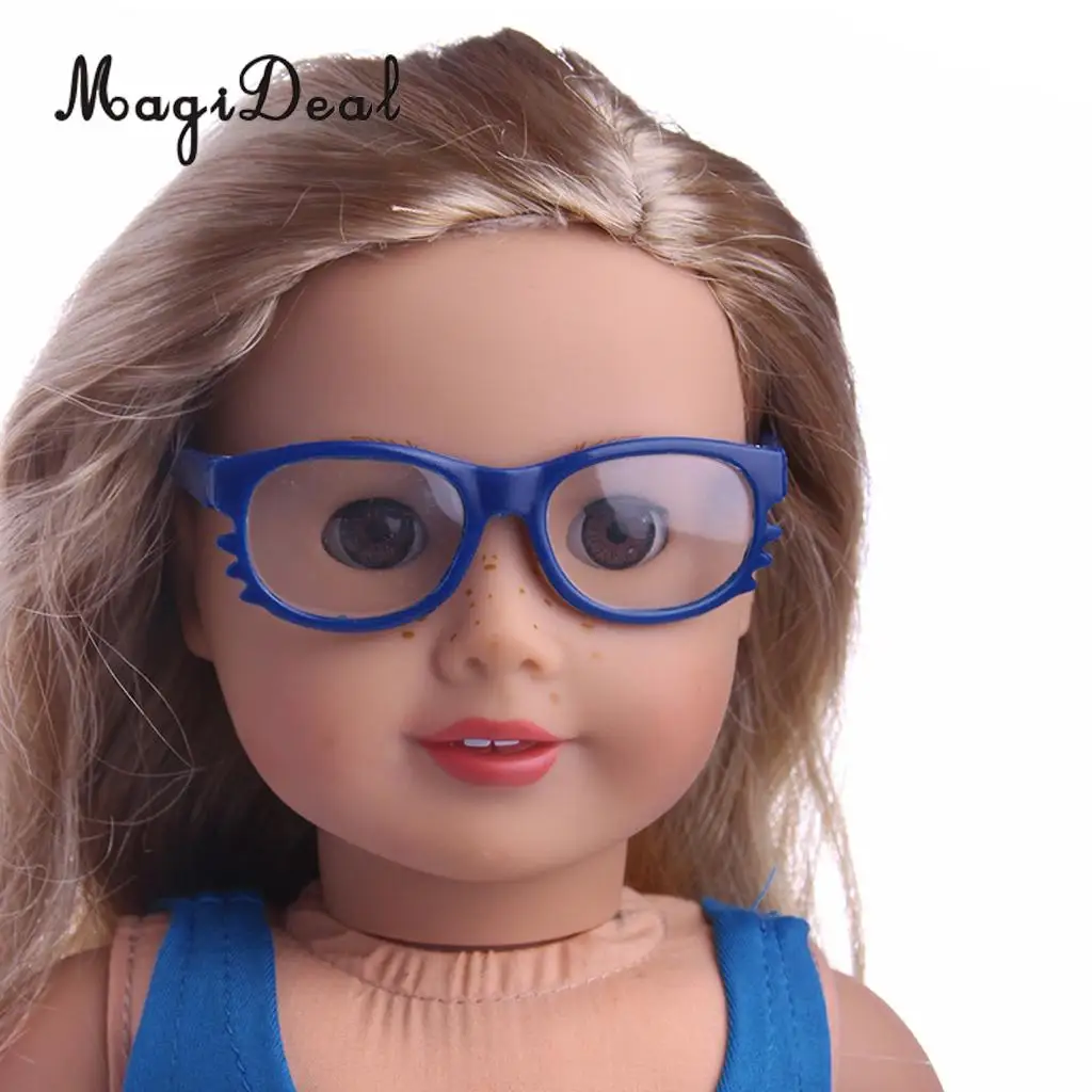 Glasses Black Eyeglasses Made for  American Doll My Life Dolls Clothes Accs Children Girls Toy images - 6