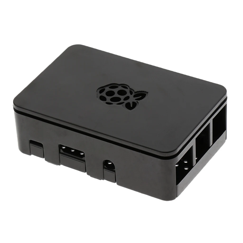 Защитный чехол/коробка/корпус для Raspberry Pi Модель B/B +/2/3 черный|Корпуса