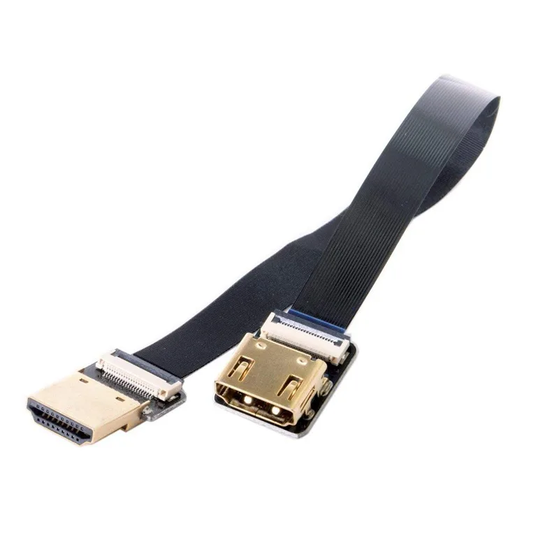 CYFPV Прямой HDMI Type A мужчина к женскому FPC плоский кабель для HDTV мульти коптер