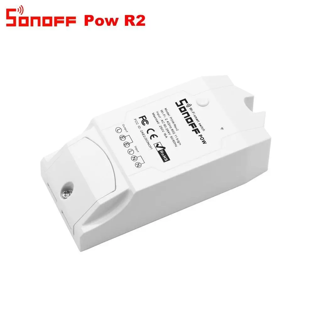Itead Sonoff Pow R2 15A Интеллектуальный переключатель Wi Fi с более высокой контроль