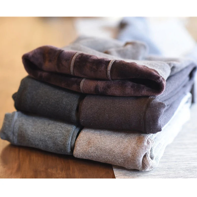 Осенне-зимние женские теплые леггинсы бархатные плотные Модные Удобные брюки