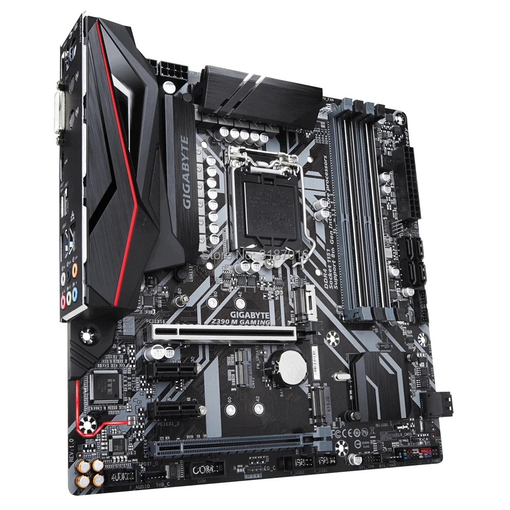 Игровая Материнская плата Gigabyte Z390 M GA-Z390 LGA 1151 DDR4 USB3.0 SATA M.2 | Компьютеры и офис