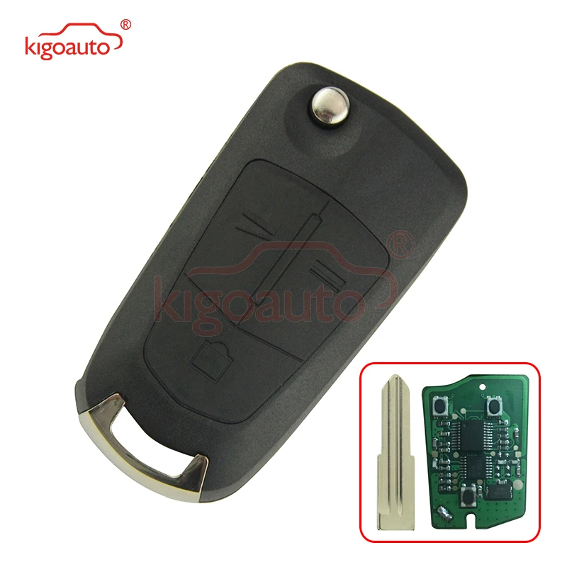 Kigoauto дистанционный Автомобильный ключ 3 кнопки DWO5 434 МГц для Opel Antara 2008 2009 2010|Ключ