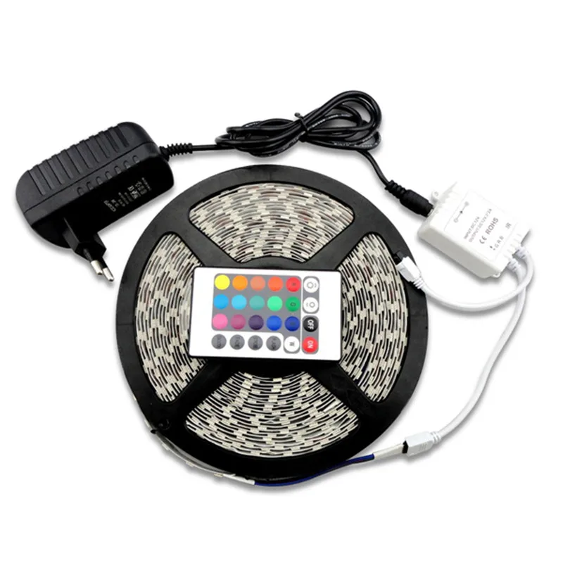 CLAITE 5 м 24 Вт SMD 3528 300 Водонепроницаемый IP65 LED RGB лента гибкий разный свет клавишный