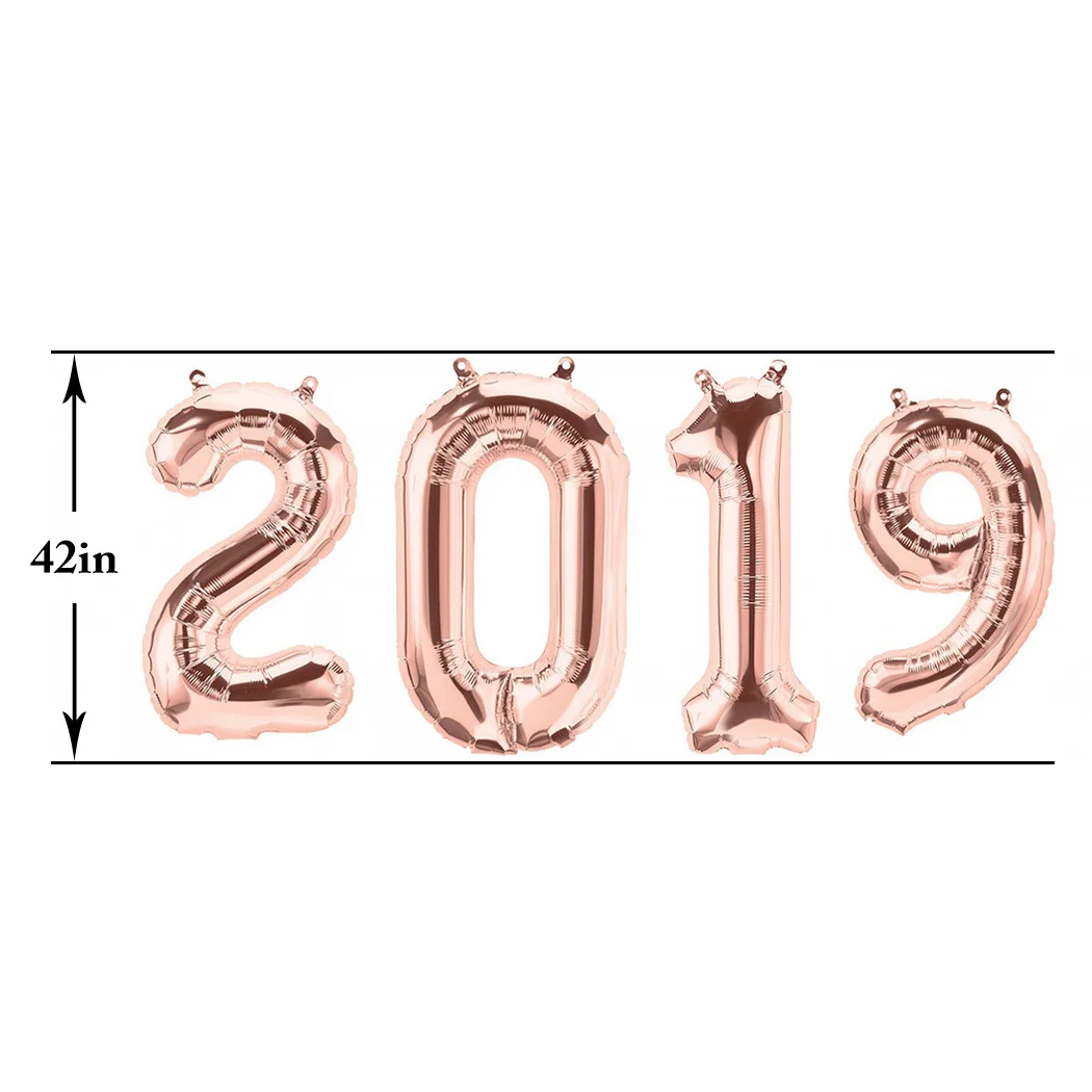 4 шт. 42 ''декоративный воздушный шар для вечеринки 2019 фольгированный дня