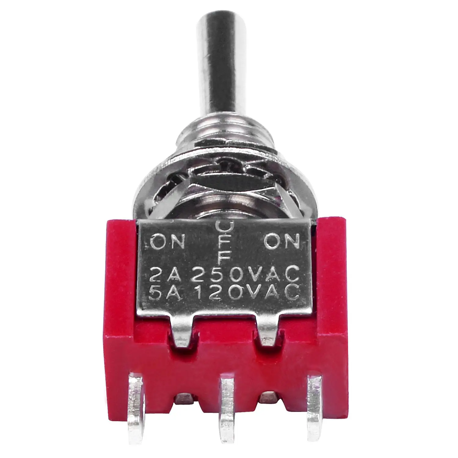 Модный 2 шт. AC 250V 2A 120V 5A SPDT вкл./ВЫКЛ./ВКЛ. 3 положения кратковременный
