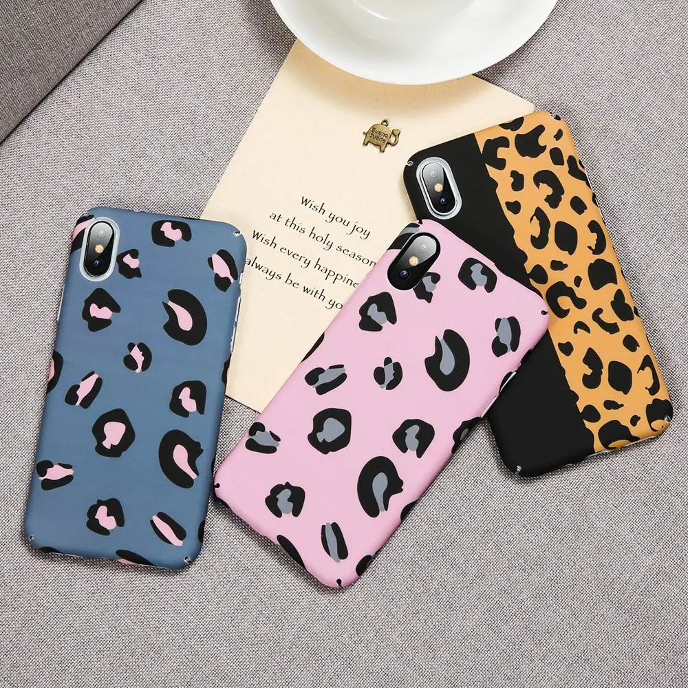 KISSCASE Leopard Phone Case For iPhone 7 8 6S 6 Plus Luminous Cases X XS Max XR 5 5S SE 10 Hard Plastic Covers Fundas |