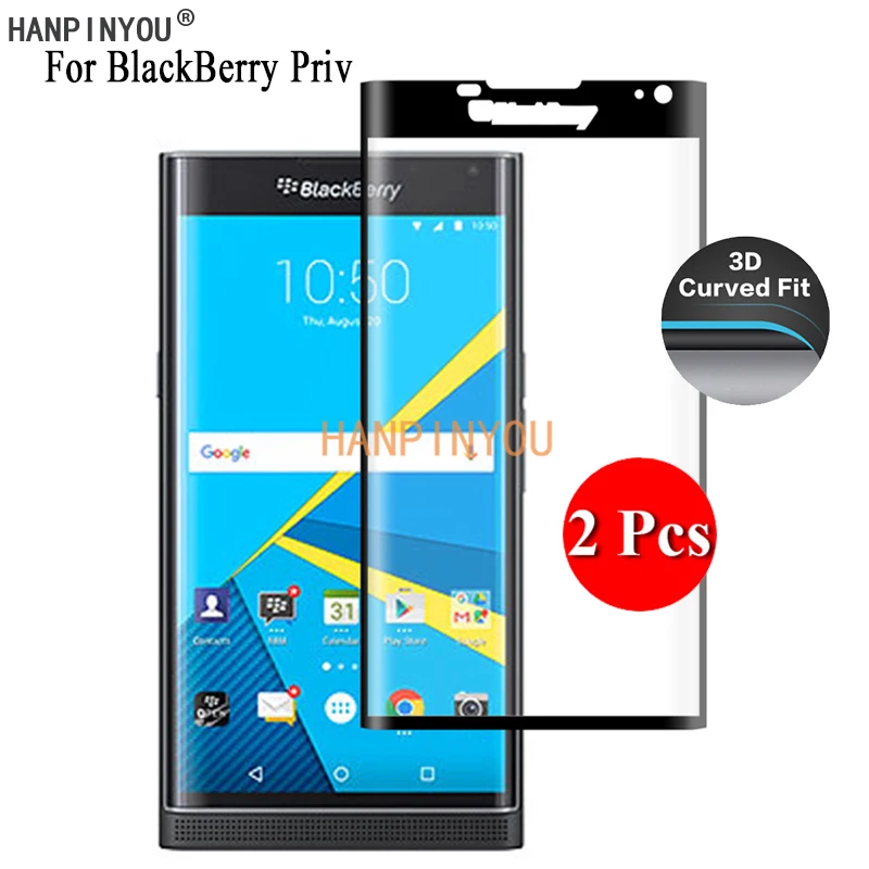 2 шт. ультратонкая изогнутая 3d защита экрана для BlackBerry Priv STV100 1 / 3/ 4 5 дюймов