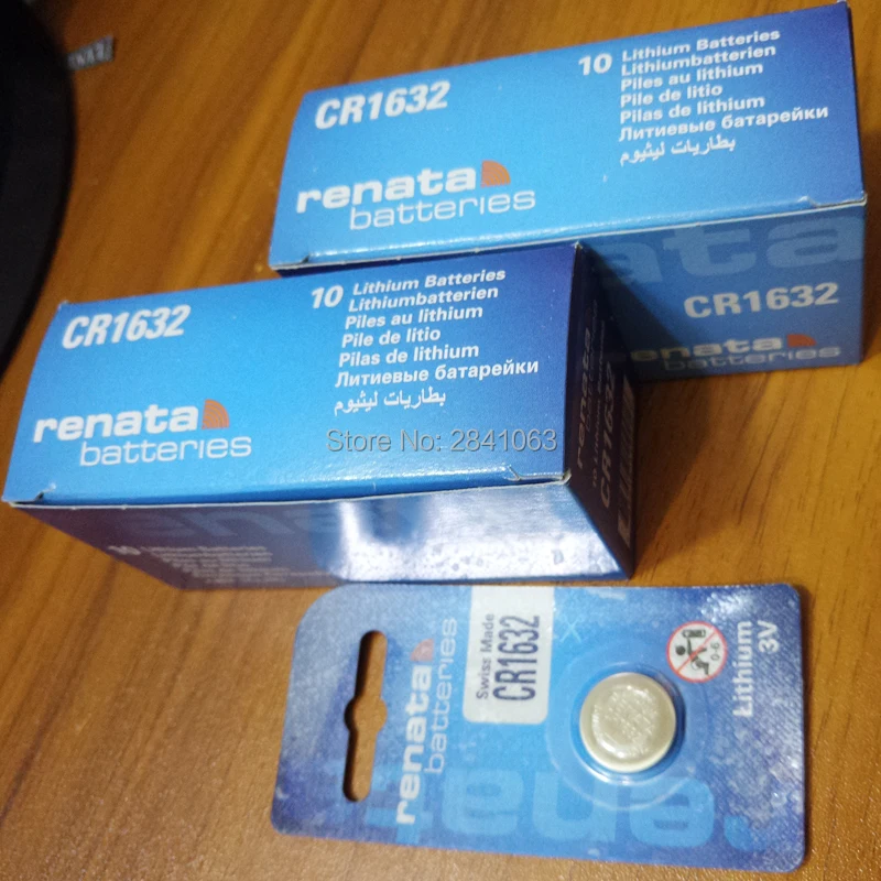 Оригинальный аккумулятор 20X Renata CR1632 3v 1632 автомобильный пульт дистанционного