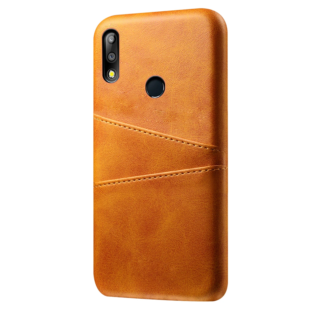 Для Asus Zenfone Max Pro M2 ZB631KL чехол из искусственной кожи с отделением для карт Мягкий