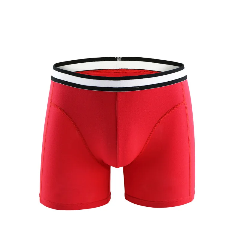 Стильное простое нижнее белье боксеры новый продукт плюс длинные дышащие
