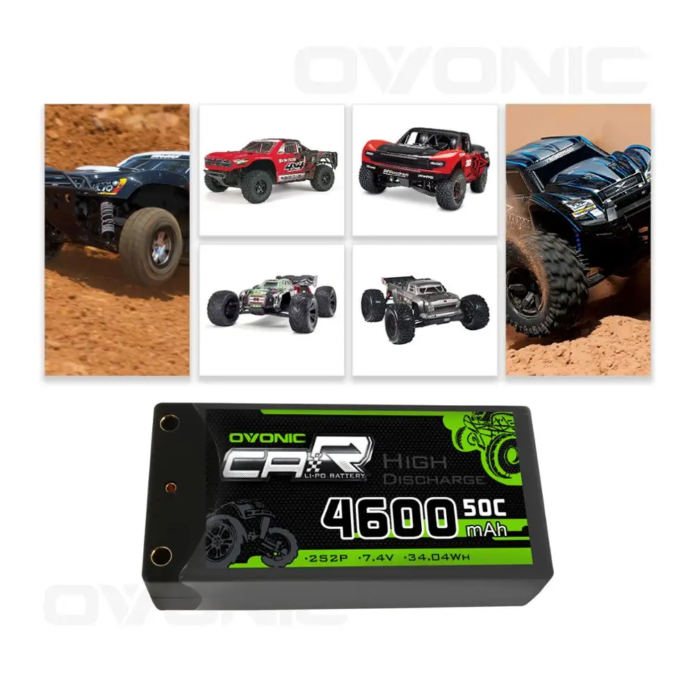 Аккумулятор Ovonic 2S короткофокусный Lipo 7 4 В 50C 2300 мА/ч жесткий корпус с мм