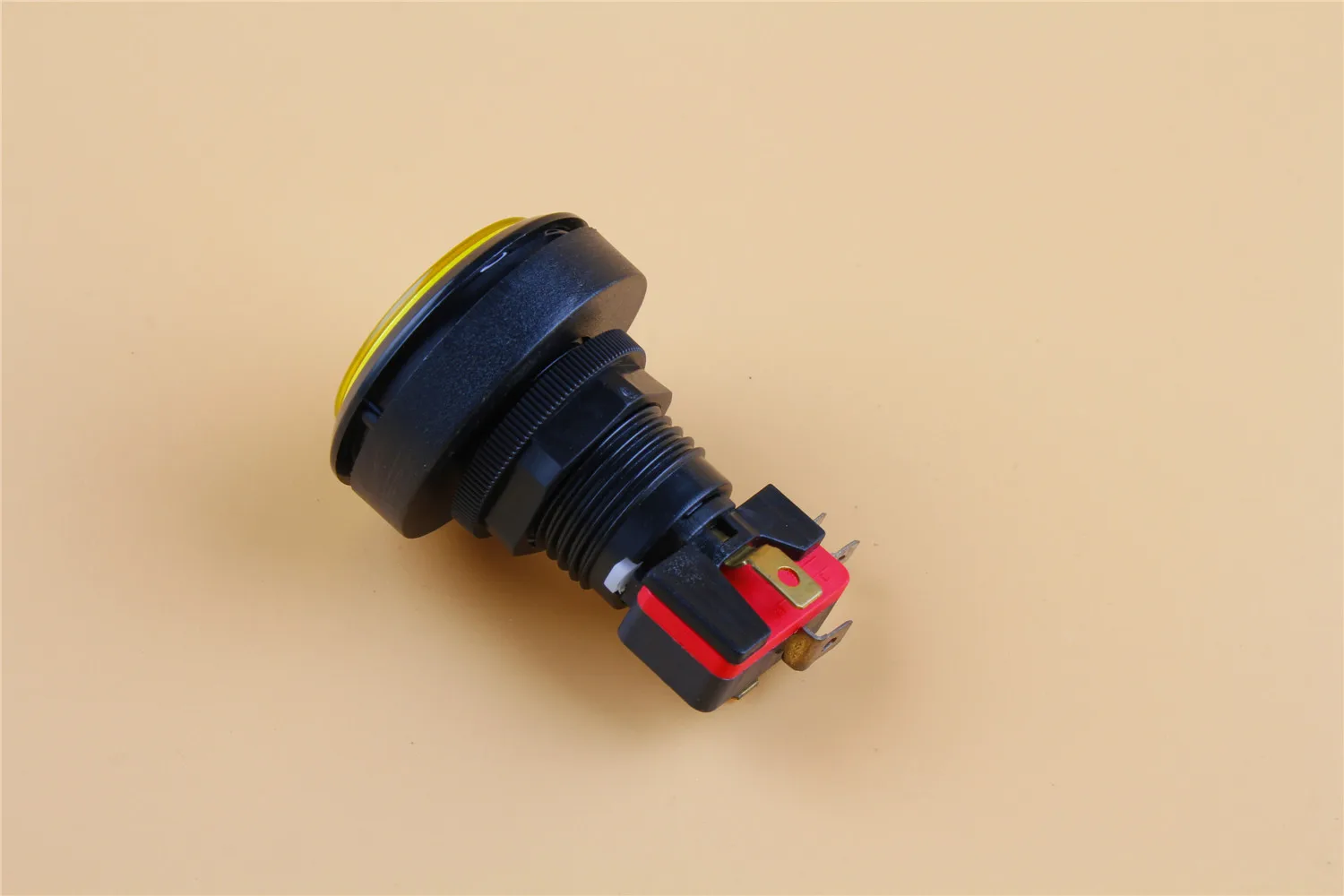 Желтая Панель Крепление с круглой головкой SPDT 5Pin мгновенный игровой кнопочный