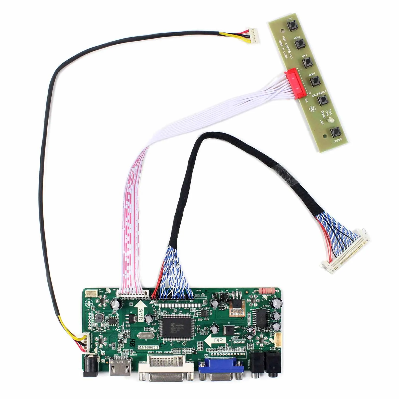 Плата драйвера ЖК экрана G190EG01 V1 M.N68676 с аудиовходом HD MI DVI VGA|Запасные части| |