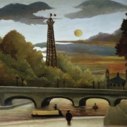Эйфелева башня (La Tour Eiffel) Henri Rousseau (1844-1910/French) постер печать (24x36) | Дом и сад