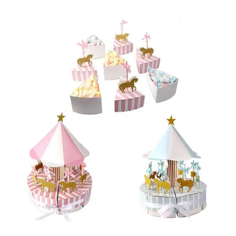 Romantic Carousel Candy Box Wedding Favors And Gifts Souvenir For Guest Party Gift Decorations | Дом и сад