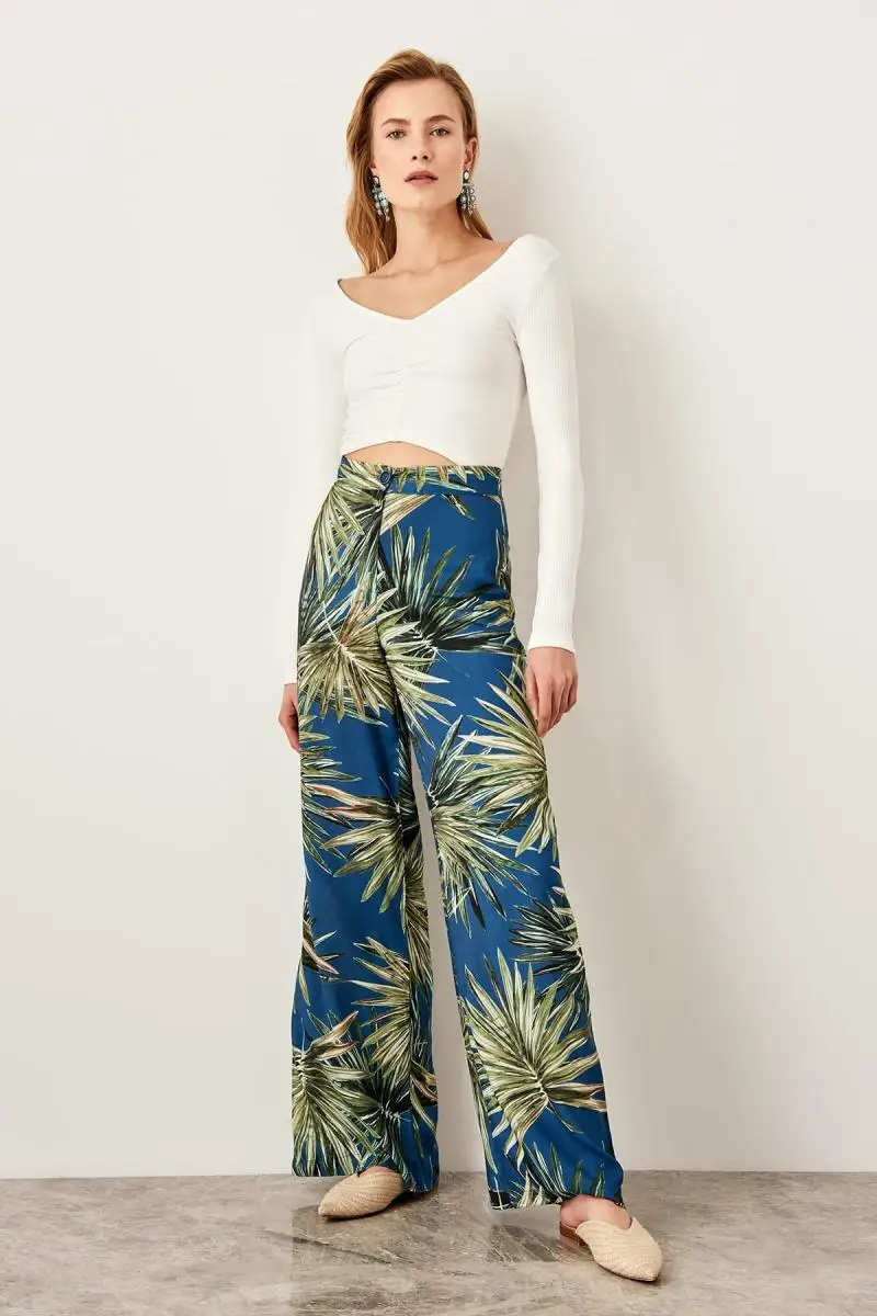 Trendyol разноцветные брюки TWOSS19RM0014 | Женская одежда