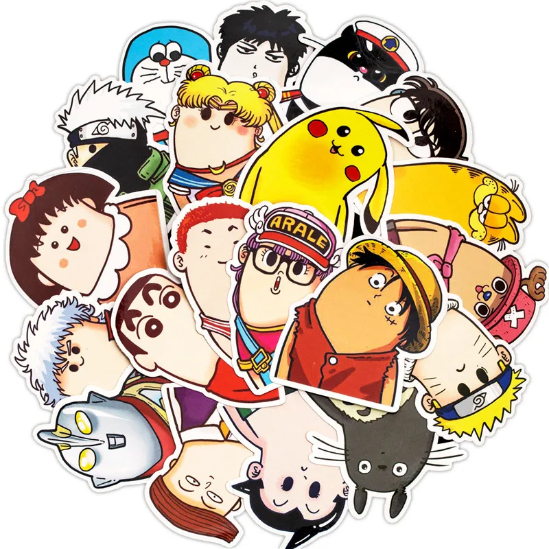 50PCS Cute Anime Sticker Funny Cartoon Figure Decal For Children DIY Luggage Laptop Motorcycle Skateboard Guitar | Игрушки и хобби