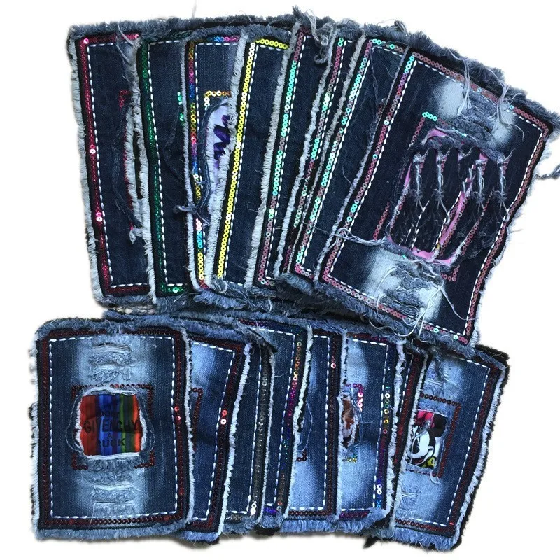 

PGY Fine Jeans Embroidered Patches for Clothing Sew On Appliques Hip hop Lipstickers Beauty Girl Stickers Diy Clothes Accessory