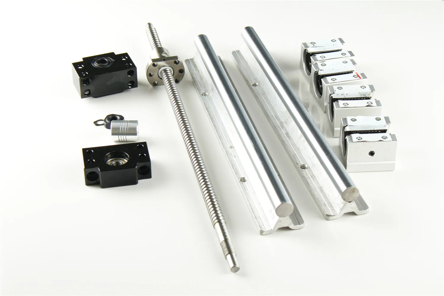 2xsbr + 4xSBR12UU линейный рельсовый шариковый винт SFU RM1204 300 400 500 550 600 800 1000 1500 мм BK/BF10