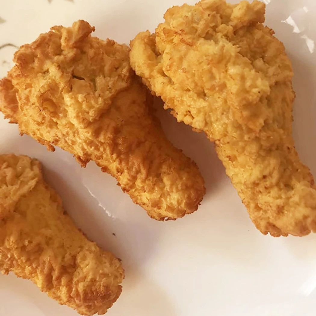 Искусственная еда Реалистичная курица крыло голень поддельная для