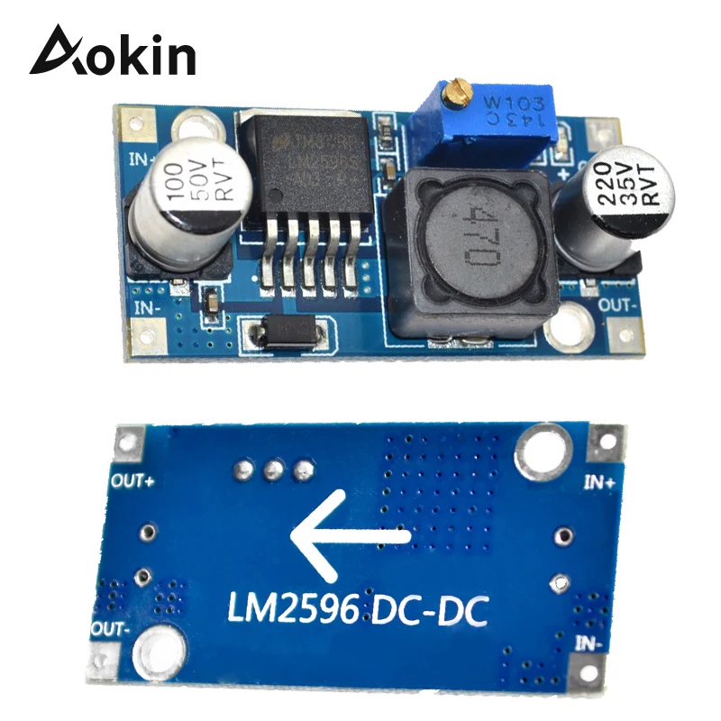 Постоянный ток постоянный Lm2596 Lm2596s 4 35 в Регулируемый понижающий блок питания 3 А