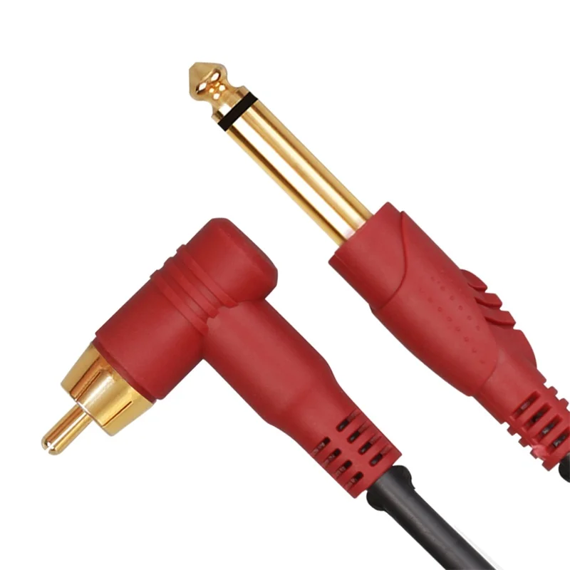 RCA шнур для татуировки черный мягкий силиконовый прямоугольный L тип провода