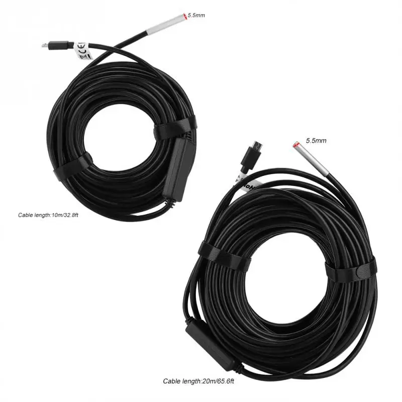 Водонепроницаемый эндоскоп IP67 с 6 светодиодами Бороскоп камера 10 м 20 720P