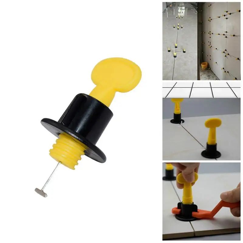 

50 PCS Tile Leveler Reusable Leveling Locator Positioning System Tiling Assisting Device Floor Tools