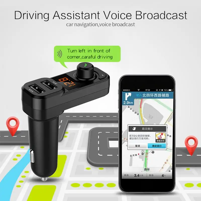 1Pcs Bluetooth Car Kit FM Transmitter MP3 Player Neutral Handsf Modulator Support Hands-free Calls | Автомобили и мотоциклы