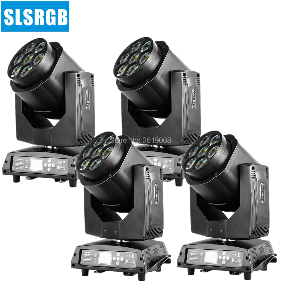 4 шт./лот b глаз глины paky led 7X15w мини пчелиный 7 шт. перемещение 7X15W B головы зум