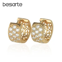 brand cc hoop earrings for women boucle aretes brincos ouro zircons gold color earings fashion jewelry bijouterias e2233