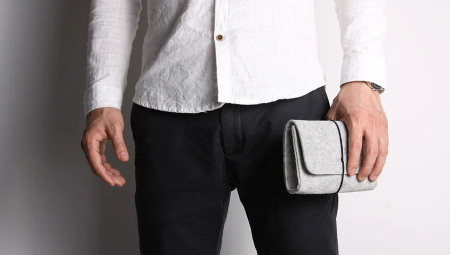 Мини фетр сумка power Bank для хранения данных кабель мышь дорожный Органайзер | Дом и