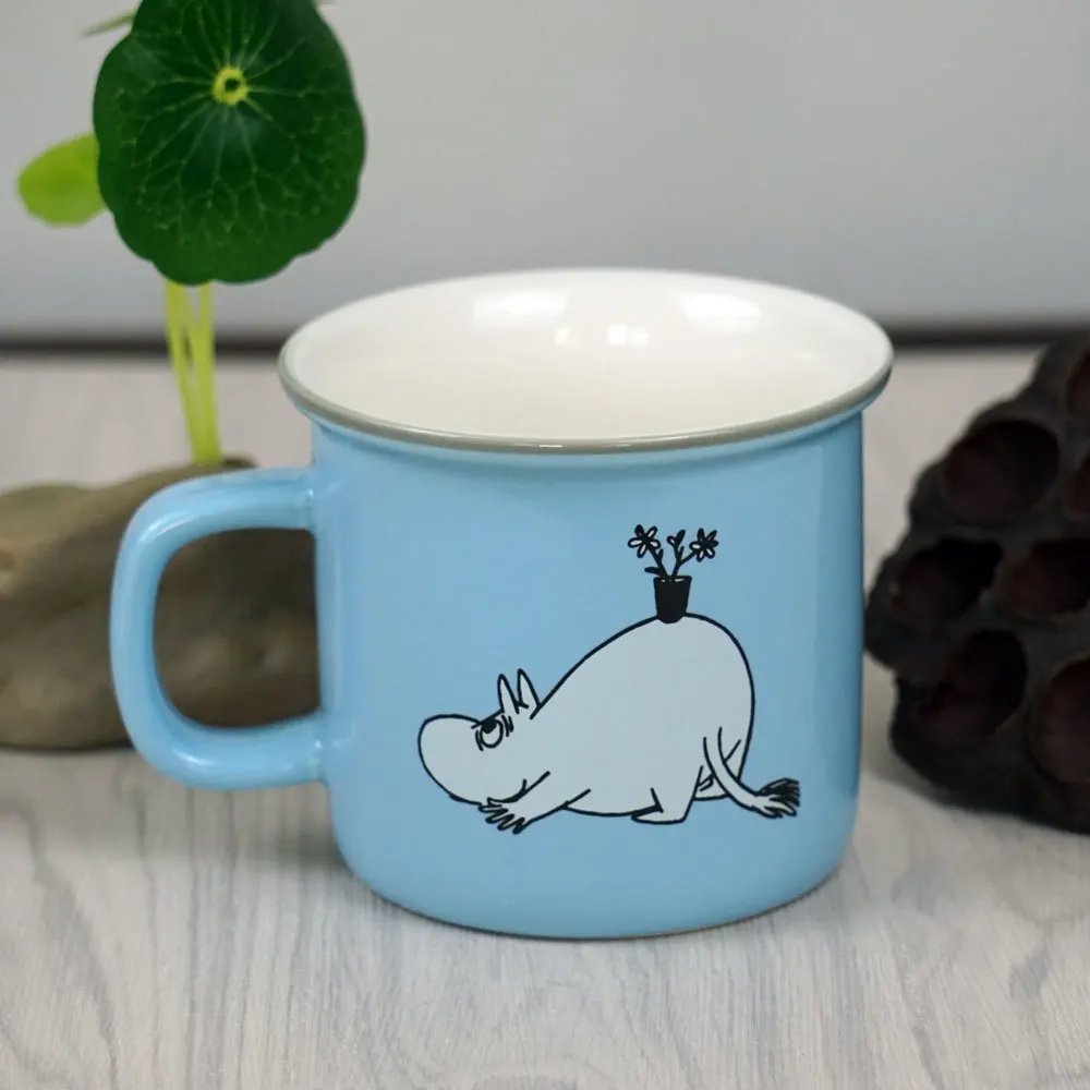 Начать стопу простой прекрасный 250 мл Небесно Голубой Moomin Творческий мультфильм