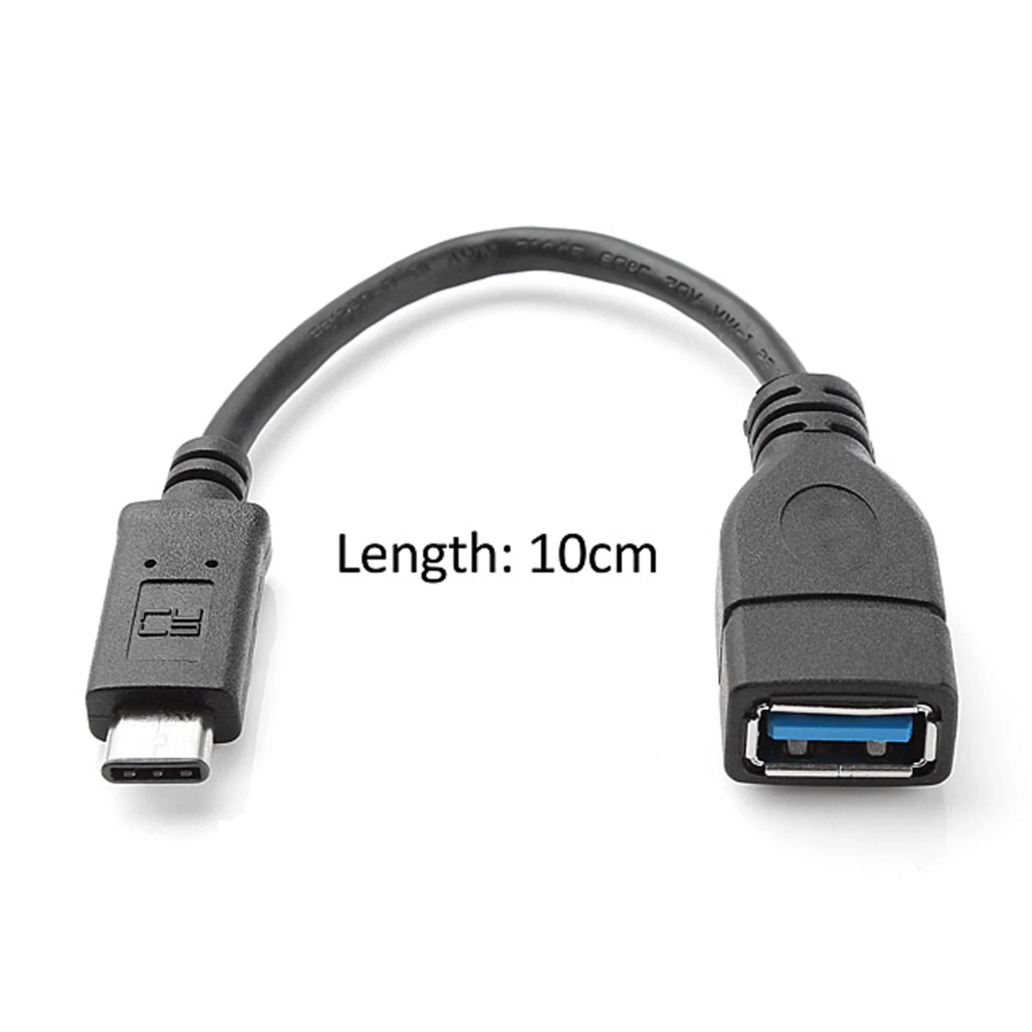 Reversible Design USB 3.0 3.1 Type C Male Connector to A Female OTG Data Cable for Tablet &amp Mobile Phone 90 Degree Right Angled |